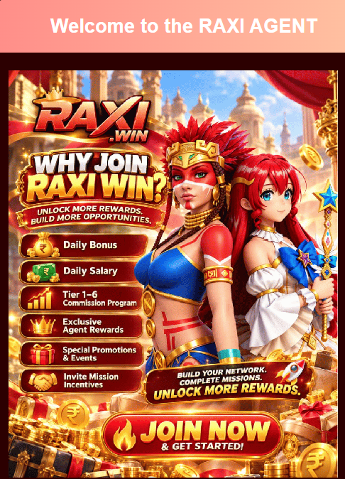 Why Join Raxi Win Game promotional graphic
